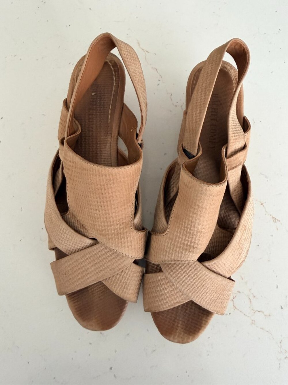 Rachel Comey Strappy Leather Tan Sandal Size 9 Flatform